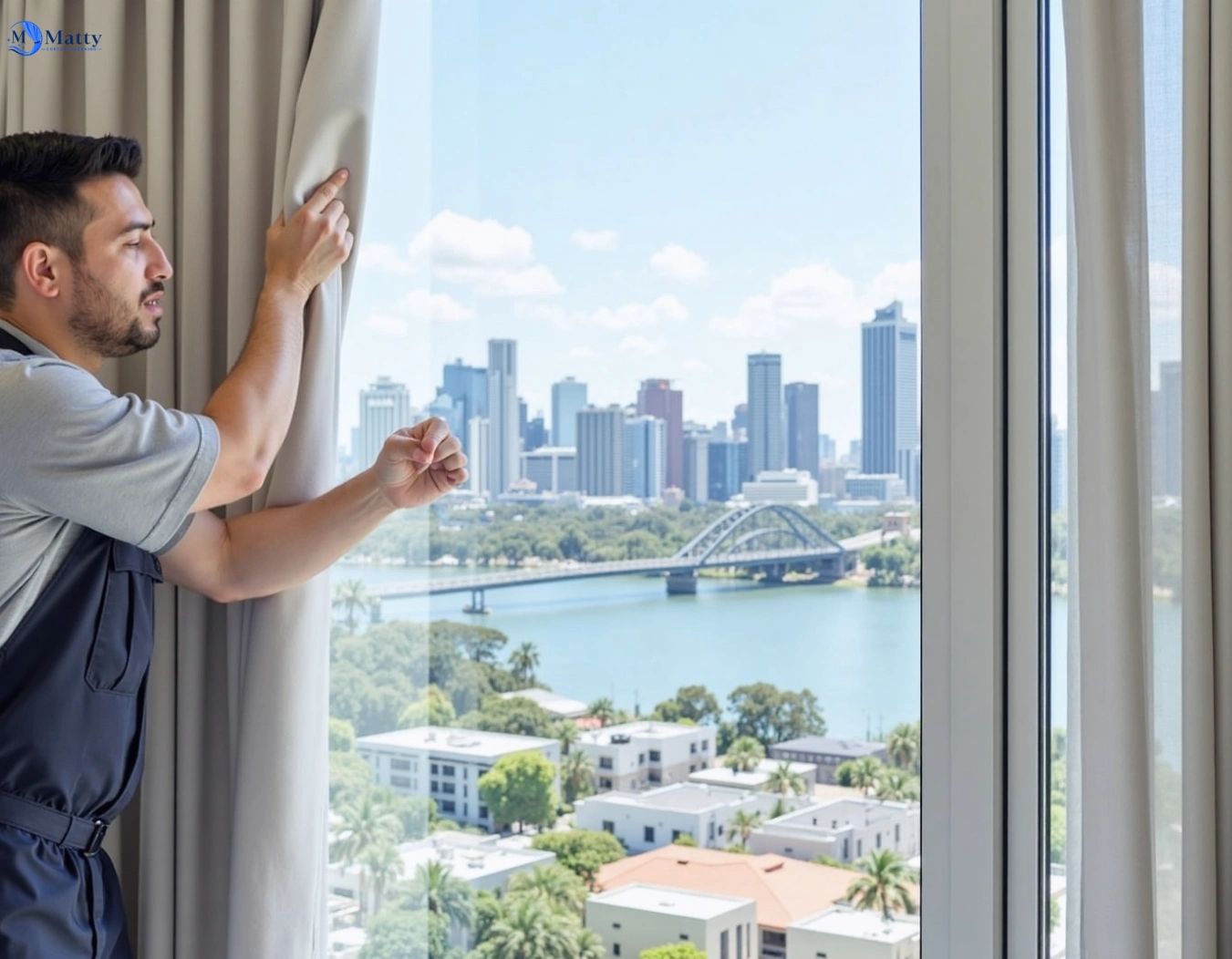 Professional curtain steam cleaning service pascoe-vale-vic QLD by Matty Curtain Cleaning